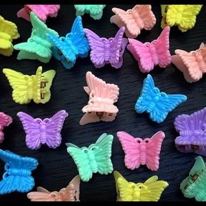 Butterfly hair clips